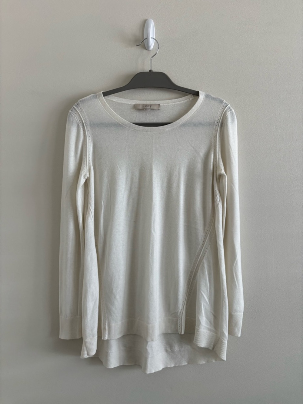 LOFT Pointelle Maternity Sweater